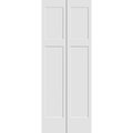 Codel Doors 30" x 80" Primed 3-Panel Mission Shaker Bifold Door and Hardware 2668pri8403BF